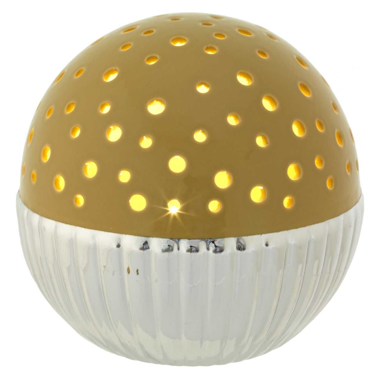 SFERA BICOLORE D. 15 CON LED VERDE